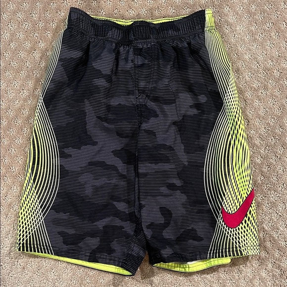 Nike Other - Nike Black and Neon Yellow Camo Shorts